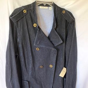 Coldwater Creek Denim Knit Jacket, 2X, New with Tags, Item #210